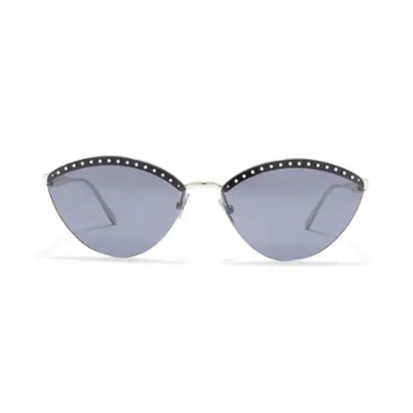 ALAÏA 61mm Cat Eye Sunglasses silver blue main image 6